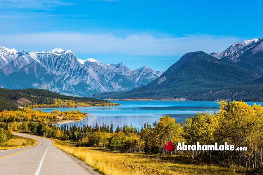 Abraham Lake in Fall